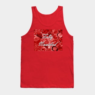 Feliz Navidad Swirls Tank Top